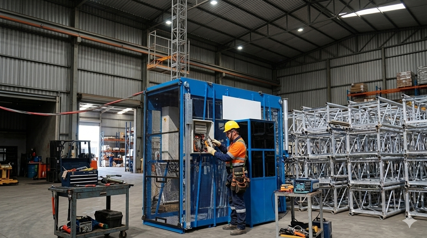 Elevador Cremalheira detalhe